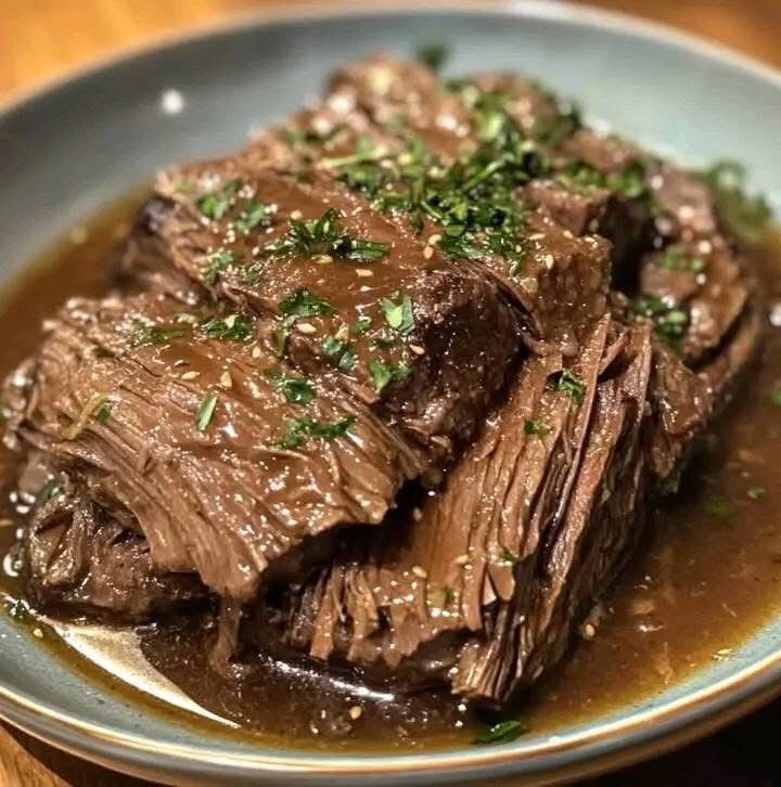 Slow Cooker Three Envelope Pot Roast